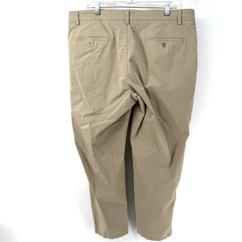 Jos A Bank Mens Khaki Tailored Fit Straight Leg Dress Pants 40 x30 Tan - Picture 2 of 11